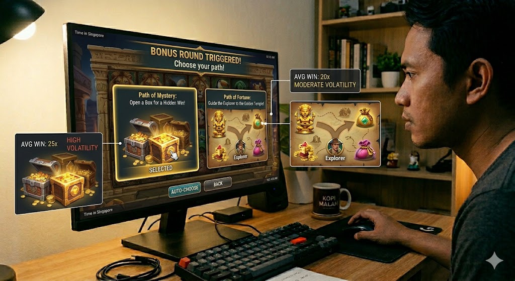 Cara membaca karakteristik fitur interaktif pada slot